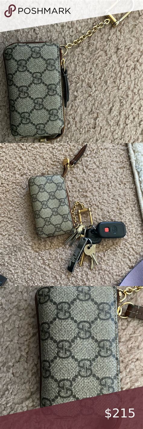 key chain holder gucci|gucci coin pouch keychain.